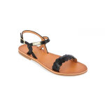 Sandale femme hortense noir en cuir Sandale femme hortense noir en cuir