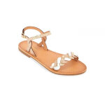 Sandale femme hortense nude en cuir