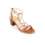 Sandale femme lilon marron en cuir Sandale femme lilon marron en cuir