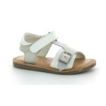 Sandale fille diazz blanc en cuir