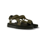 Sandale homme oruga vert en cuir