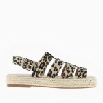 Sandales plateformes  brides femme - lopard