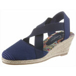 Sandales talons compenss femme city walk - marine bleu