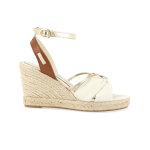 Sandales  talon femme blondel beige en cuir