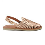 Sandale tressee or luisa en cuir