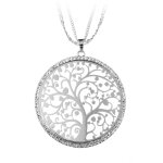 Sautoir arbre de vie par so charm ; orne de cristaux swarovski ; bs1467 - argent