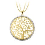 Sautoir arbre de vie par so charm ; orne de cristaux swarovski ; bs1467 - dore