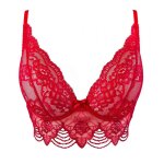 Semi - corset - rouge  dentelle axami lingerie