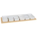 Service apéritif bambou 9 pièces blanc Service apéritif bambou 9 pièces blanc