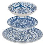 Service de table manon 12 pices bleu