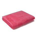 Drap de bain en coton ranger 620 g / m - cherry rose