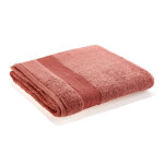 Drap de bain en coton ranger 620 g / m - taille 70 x 140 cm - marsala