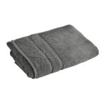Serviette invit� 600 g / m� coton egypte - gris granit
