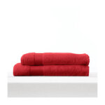 Serviette invité ranger 620 g / m² - 40x60 + serviette 56 x 100 cm - rouge cerise Serviette invité ranger 620 g / m² - 40x60 + serviette 56 x 100 cm - rouge cerise