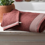 Serviette de toilette en coton 450g harmonie violet