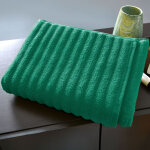 Serviette de toilette effet c�tel� 500 g / m� dream - vert