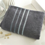 Serviette toilette extra soft - gris fonc