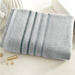 Serviette toilette extra soft - gris moyen