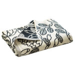 Serviette de toilette imprim�e coton 50 x 100 cm velma - blanc