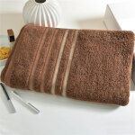 Serviette de toilette en tissu eponge extra soft - marron glacier