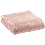 Serviette de toilette uni zoe - aub�pine 50x100 cm
