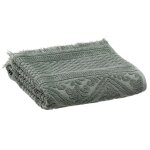 Serviette de toilette uni zoé thym 50 x 100 Serviette de toilette uni zoé thym 50 x 100