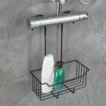 Serviteur de douche en mtal terris noir