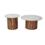 Set de 2 tables basses ondule