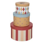 Set de 3 botes circus en carton