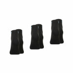 Set de 3 paires de chaussettes basses homme essentiel wilson noir en coton