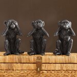 Set de 3 statuettes singes simiusvoir