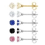 Set de 5 paires de boucles d'oreilles par so charm ; orne de cristaux swarovski ; bs2910