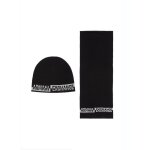Set bonnet et écharpe homme noir Set bonnet et écharpe homme noir