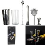 Set � cocktail 5 accessoires et 50 recettes m6
