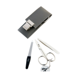 Set noir ongles & epilation - lime, ciseaux, pince
