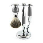 Set de rasage gris 3 pices - mach3