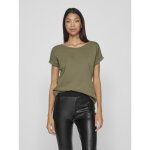 T - shirt col rond manches courtes marron clair nia T - shirt col rond manches courtes marron clair nia