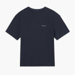T - shirt avec col roul  manches courtes noir en coton