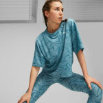 T - shirt femme w tr fav aop crop tee bleu en coton T - shirt femme w tr fav aop crop tee bleu en coton