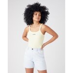 T - shirt jaune pale en coton pour femme T - shirt jaune pale en coton pour femme