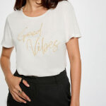 T - shirt manche courte blanc