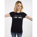 T - shirt manche courte bleu marine en coton T - shirt manche courte bleu marine en coton