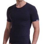 T - shirt manches courtes bleu navy en coton T - shirt manches courtes bleu navy en coton