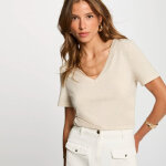 T - shirt manche courte morgan blanc cass