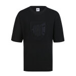 T - shirt manche courte noir en coton