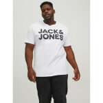 T - shirt regular fit col rond manches courtes blanc en coton yann