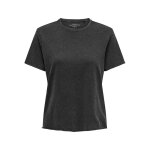 T - shirt regular fit col rond manches courtes noir en coton bio sue T - shirt regular fit col rond manches courtes noir en coton bio sue