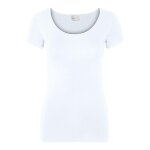 T - shirt regular fit col en u manches courtes blanc T - shirt regular fit col en u manches courtes blanc