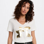 T - shirt s�rigraphie blanc en coton