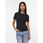 T - shirt slim fit manches courtes noir en coton hope
